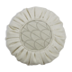 Coussin à fronces blanc