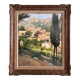 Watercolor on paper, Saint-Guilhem-le-Désert by Ch. Mazelin, 20th century