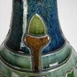 Art Deco Flemish vase with acorn and oak leaf motifs, 1920s