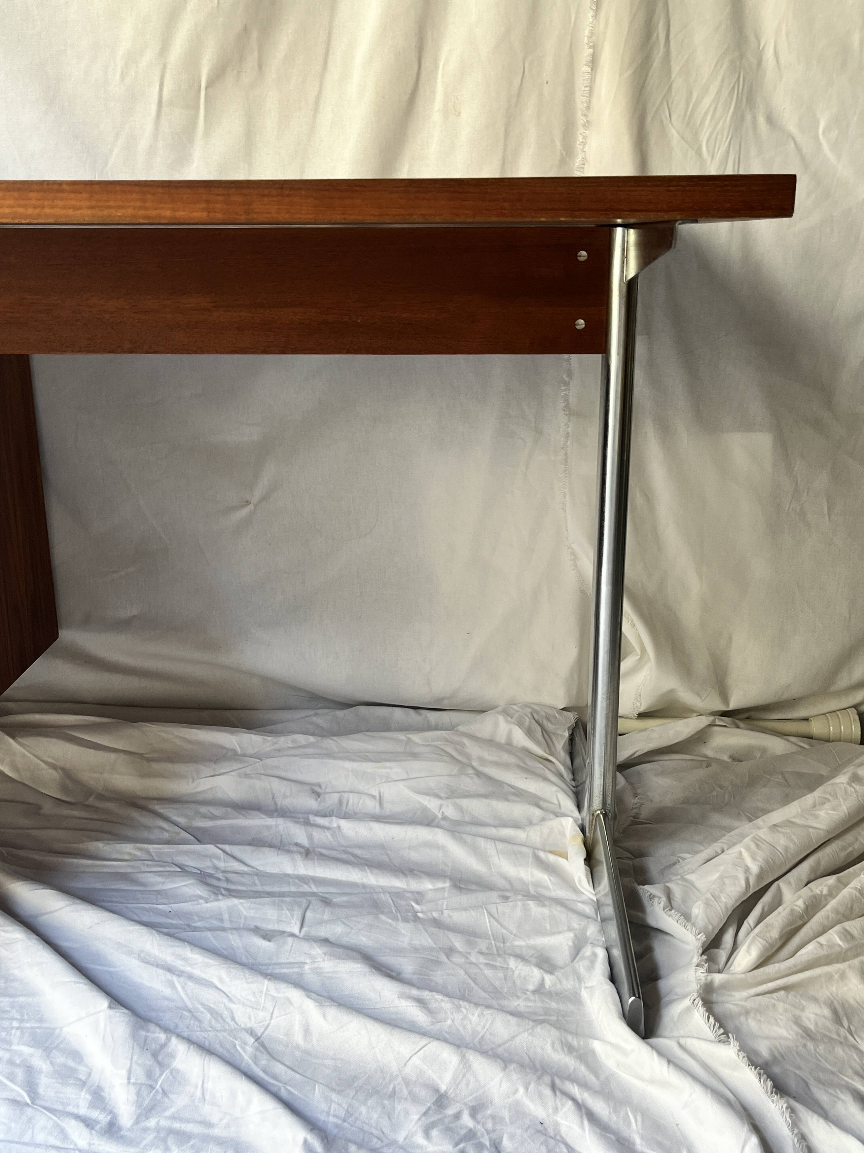 Scandinavian desk in wood and metal by Cees Braakman - Pastoe, design 1970