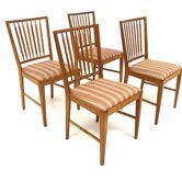 Set de 4 chaises scandinave en chêne, Suède, 1960