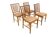 Set of 4 Scandinavian oak chairs, Sweden, 1960