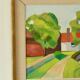 Framed oil on panel "Kopia" by TW, Sweden mid 20th century.