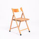 Italian vintage woven straw beech folding chairs, 1960s