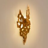 Auguste fixed sculpture metal appliqué patinated around 1970