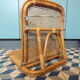 Chaise de plage vintage en osier