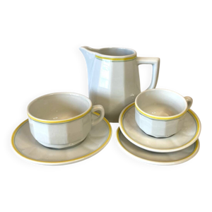 Ensemble Pichet Tasses - ancien vert