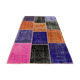Distressed vintage turkish patchwork rug 150x100 cm wool medium