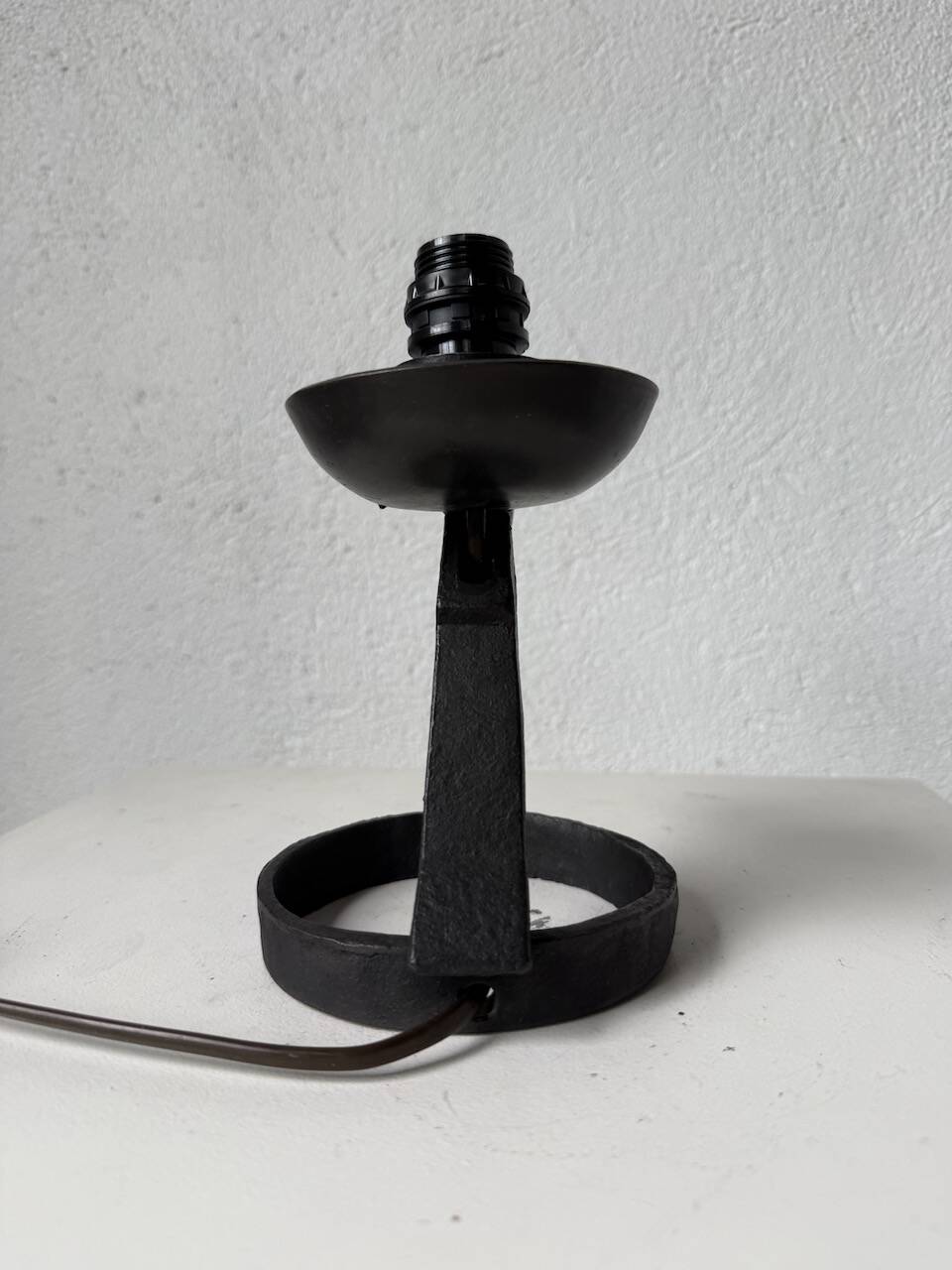 Brutalist metal lamp from the 50s