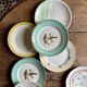 Lot de 12 assiettes plates vintage dépareillées