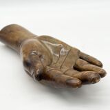 Large sculpture hand / empty pocket plaster 1960 jean Jacques Goma Vibreville