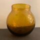 Jam maker or candy maker in amber yellow glass signed Biot