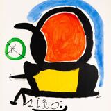 Joan miro: sala gaspar 1970, poster in original signed lithograph