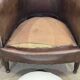 Art Deco period club lounge in leather and fabric seating