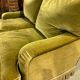 Khaki velvet toad sofa