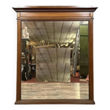 Miroir rectangulaire de style Louis XVI en noyer vers 1880