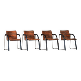 Vintage A 320 Armchair by Wulf Schneider & Ulrich Boehme for Thonet 1980s in Polarity Velvet (set of 3)