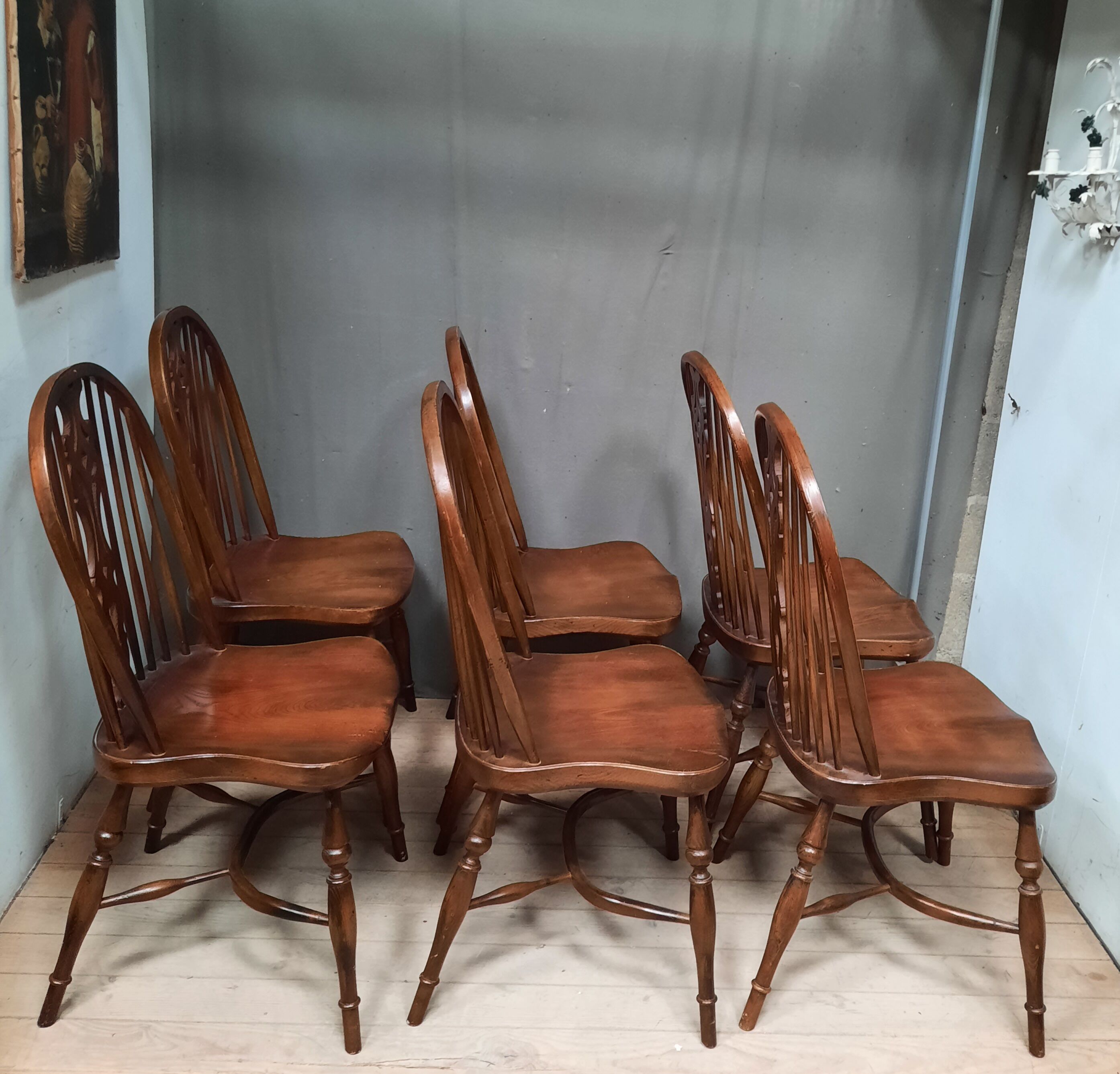 Series of 6 American chairs