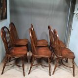 Series of 6 American chairs