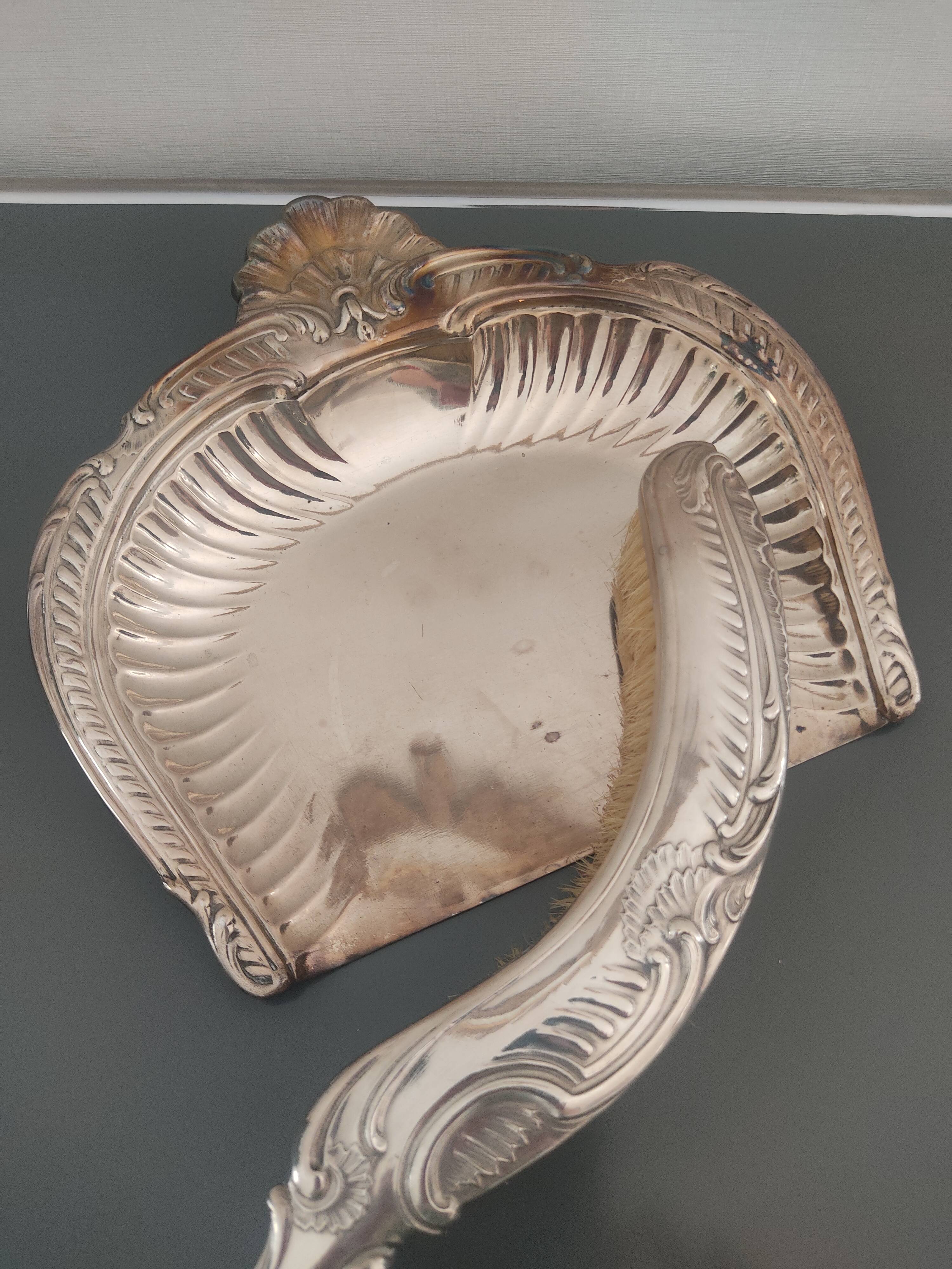 Old Christofle crumb catcher with bee punch
