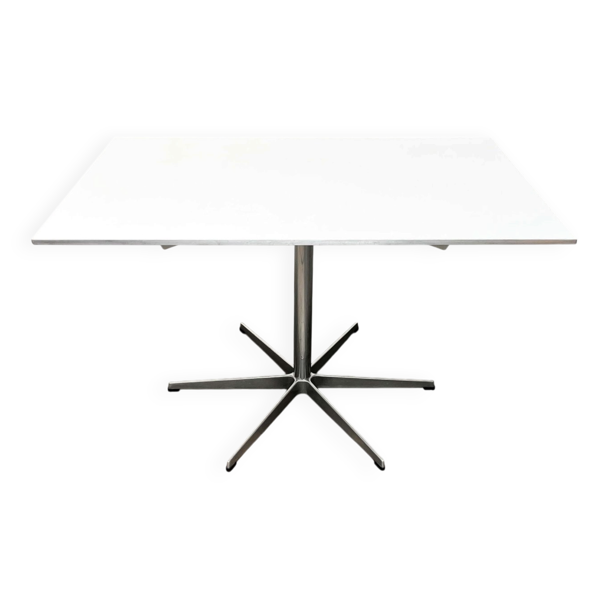 Mid-Century Modern Danish Minimalist Table by Piet Hein, Bruno Mathsson, Arne Jacobsen for Fritz Hansen, 1980s, 1984
