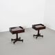 Rosewood Occasional Tables by Claudio Salocchi for Sormani, Italy, 1960s