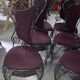 Set of six wrought iron chairs – Decorative design work from the 80s.