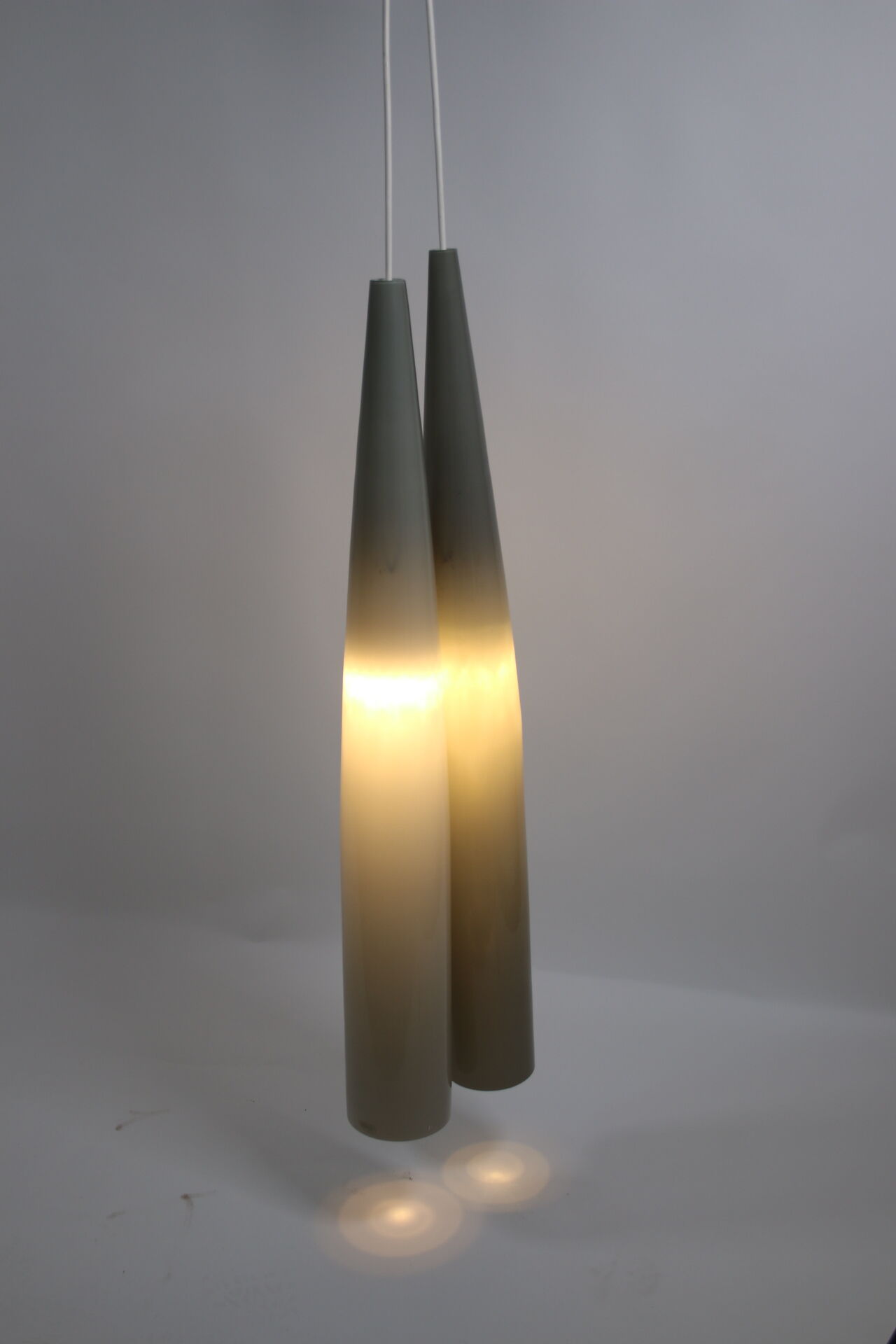Hanging lamps from Pianon Vistosi umbrella lamp 1960