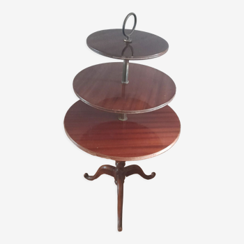 Dumb table, servant with brass handle, 3 floors - circa 1950