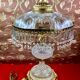 Italian style table lamp, glass artist Charles Balembois, glass & B