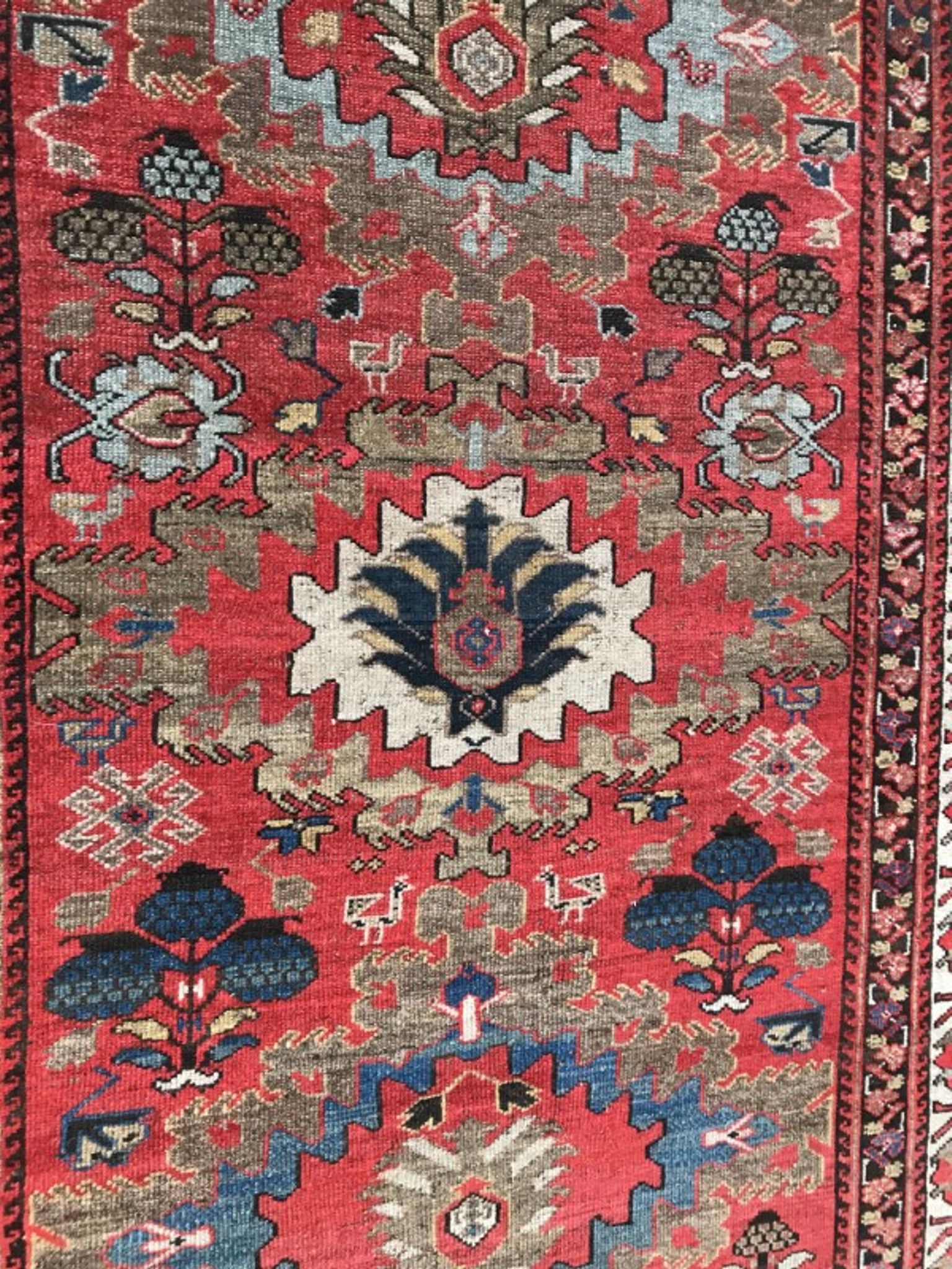 Former carpet Persian Malayer 19th century handmade 134 X 185 CM