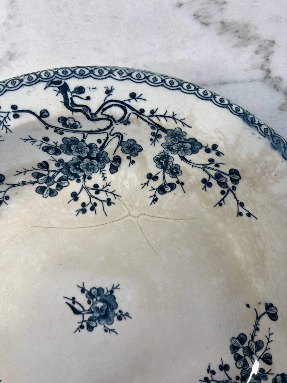 Large salad bowl GIEN Fleurette