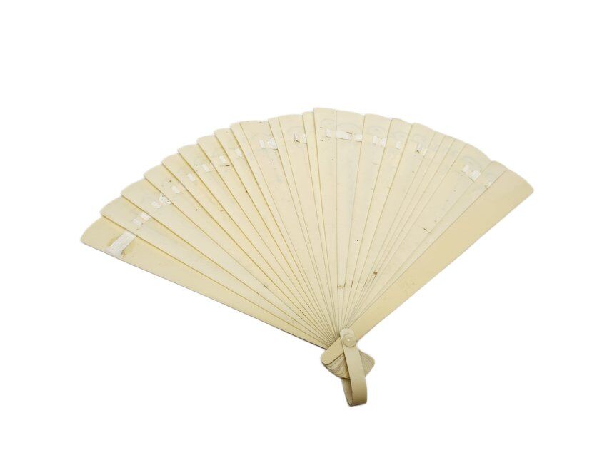 Art Nouveau Polish celluloid fan, 1900s