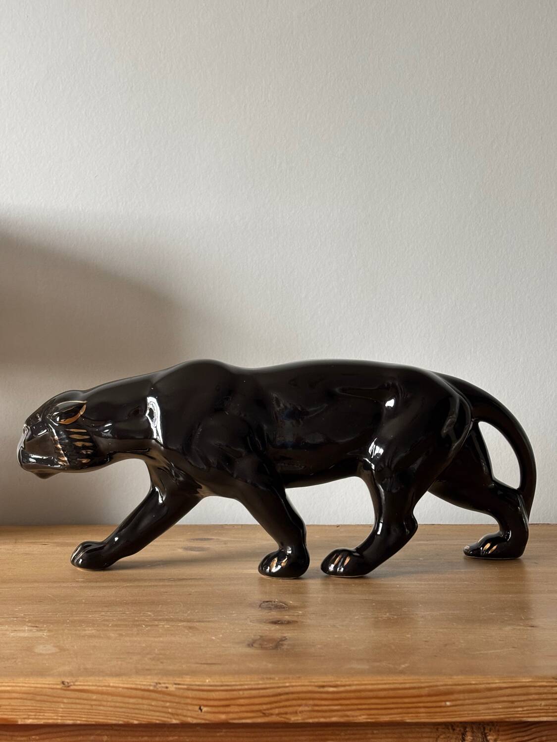 Panthère en faïence Art Déco