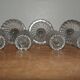 Candle Holders and Doll Dinette Glasses in Molded Pressed Glass Portieux or Vallerysthal