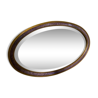 Art Deco oval mirror
