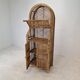 Italian bamboo and rattan credenza or bookcase, 1970s