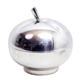 Box "Apple" in silver metal