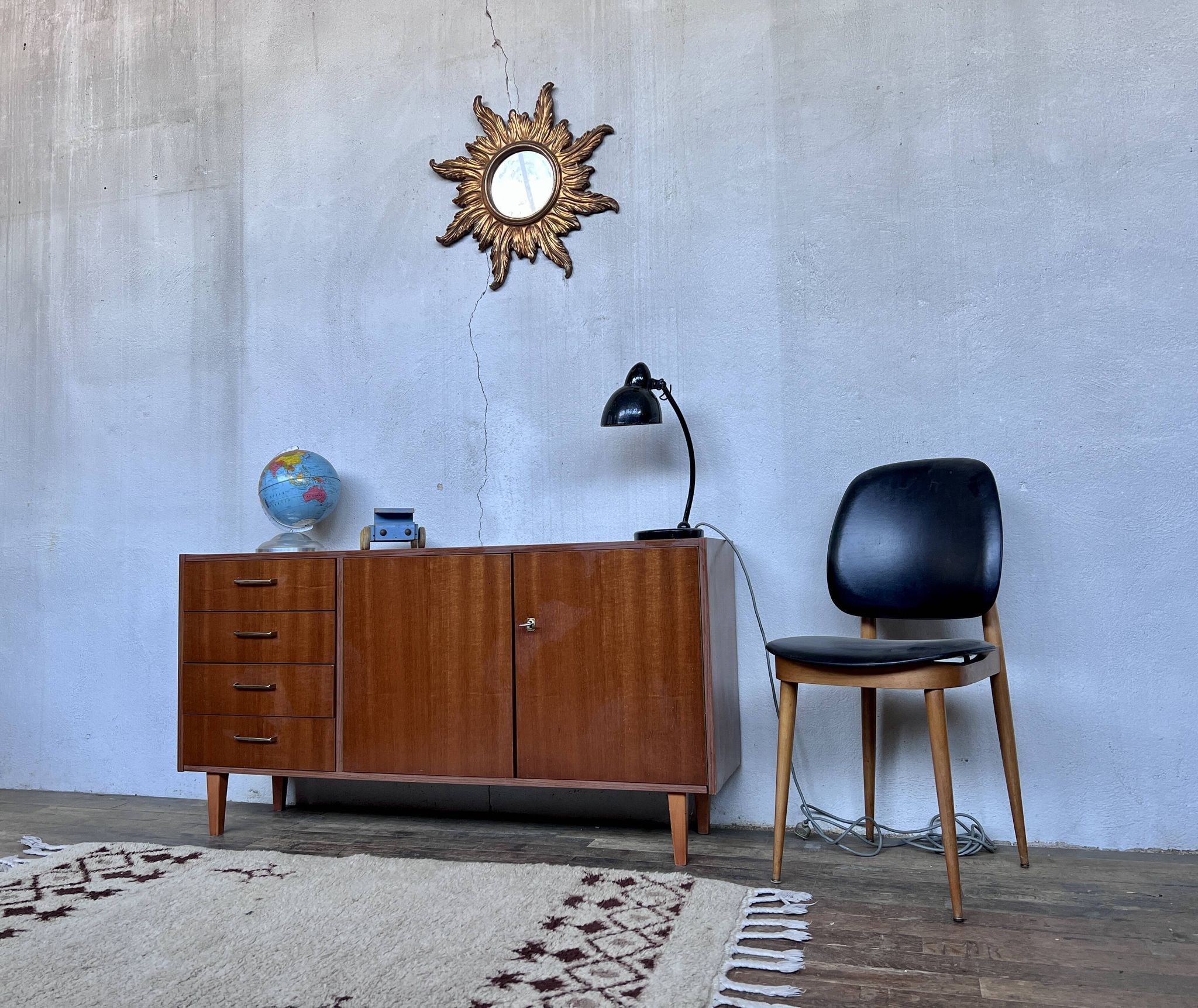 Vintage teak row from the 1960s