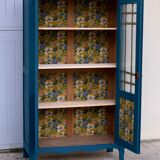 Glass-glazed Parisian wardrobe 1950