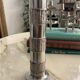 Brutalist stainless steel vase 1970 design