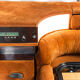 Double bed with alcantara radio 70s vintage modernariato