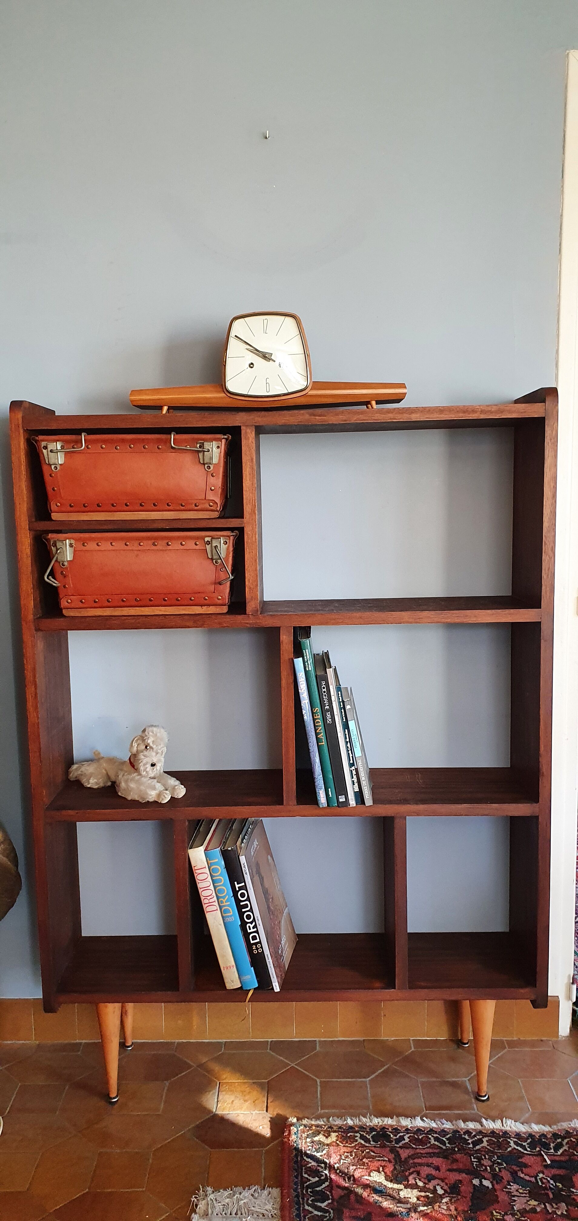 Scandinavian teak library. 1960.