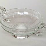 Glass fruit bowl, Val Saint Lambert style