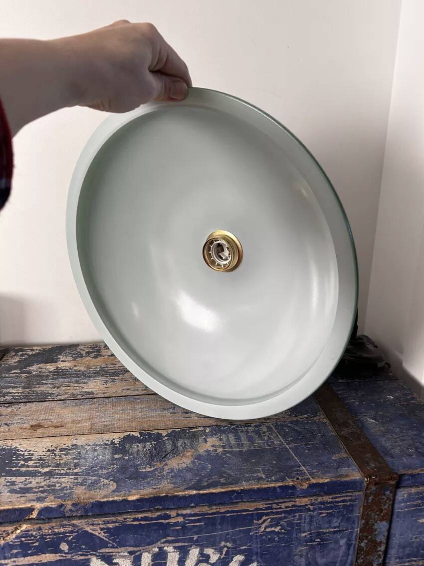 Green opaline pendant light