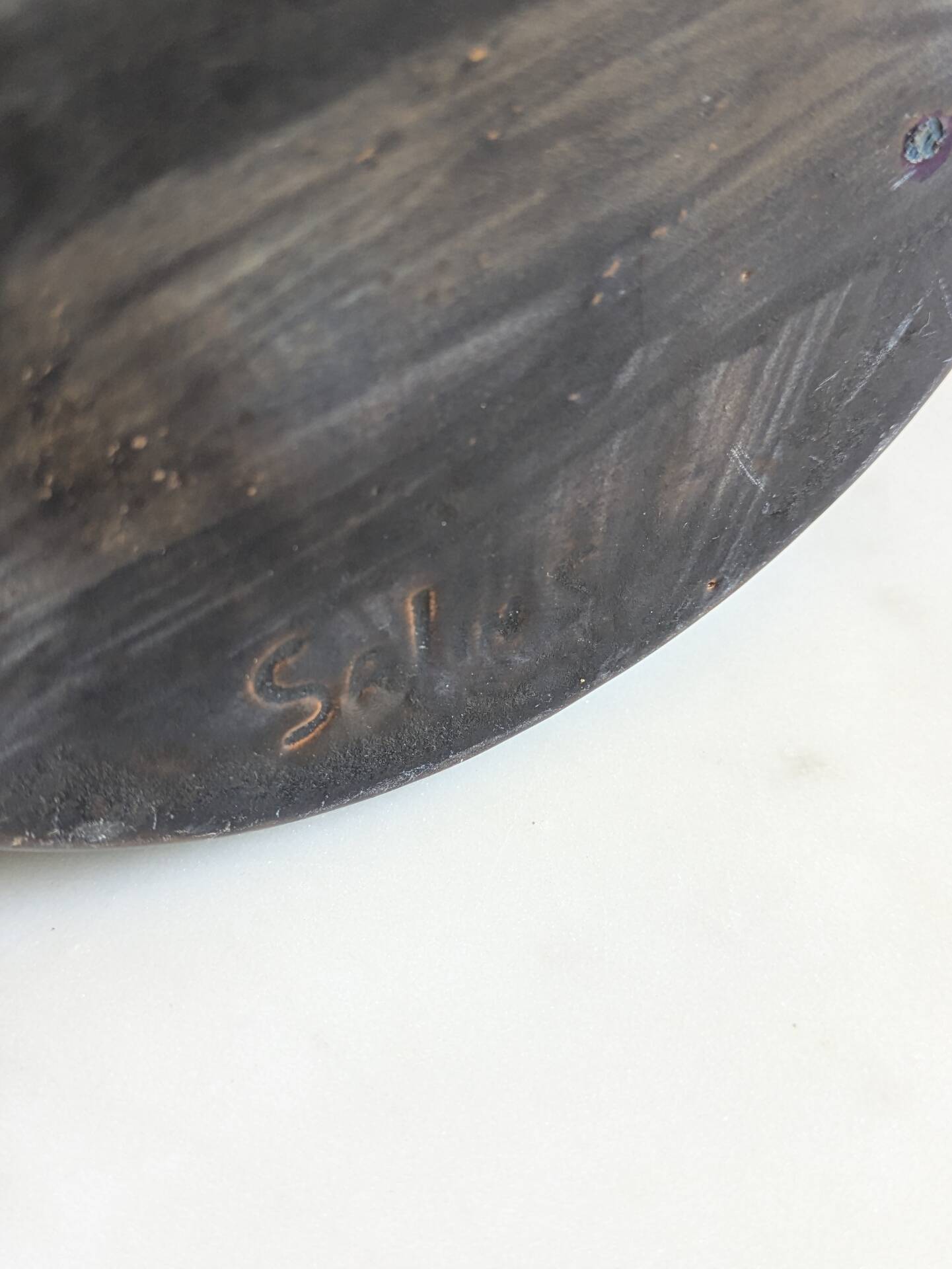 Champagne bucket/vintage cooler signed Ludovic Salins.