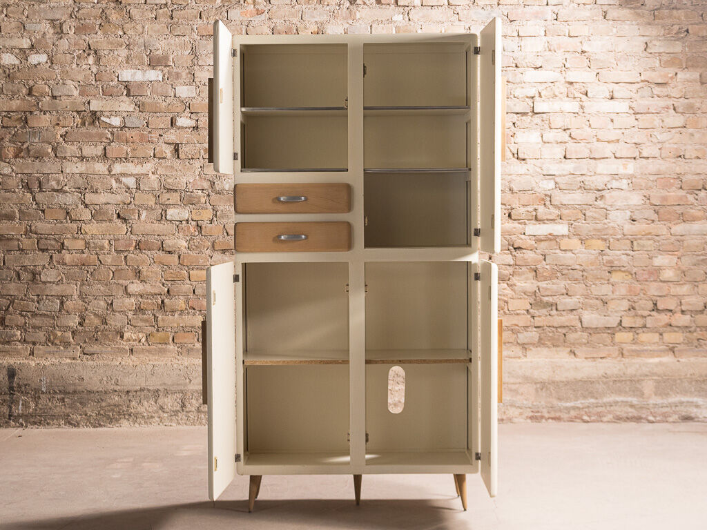 Cupboard equipped with plenty of storage, circa 1950