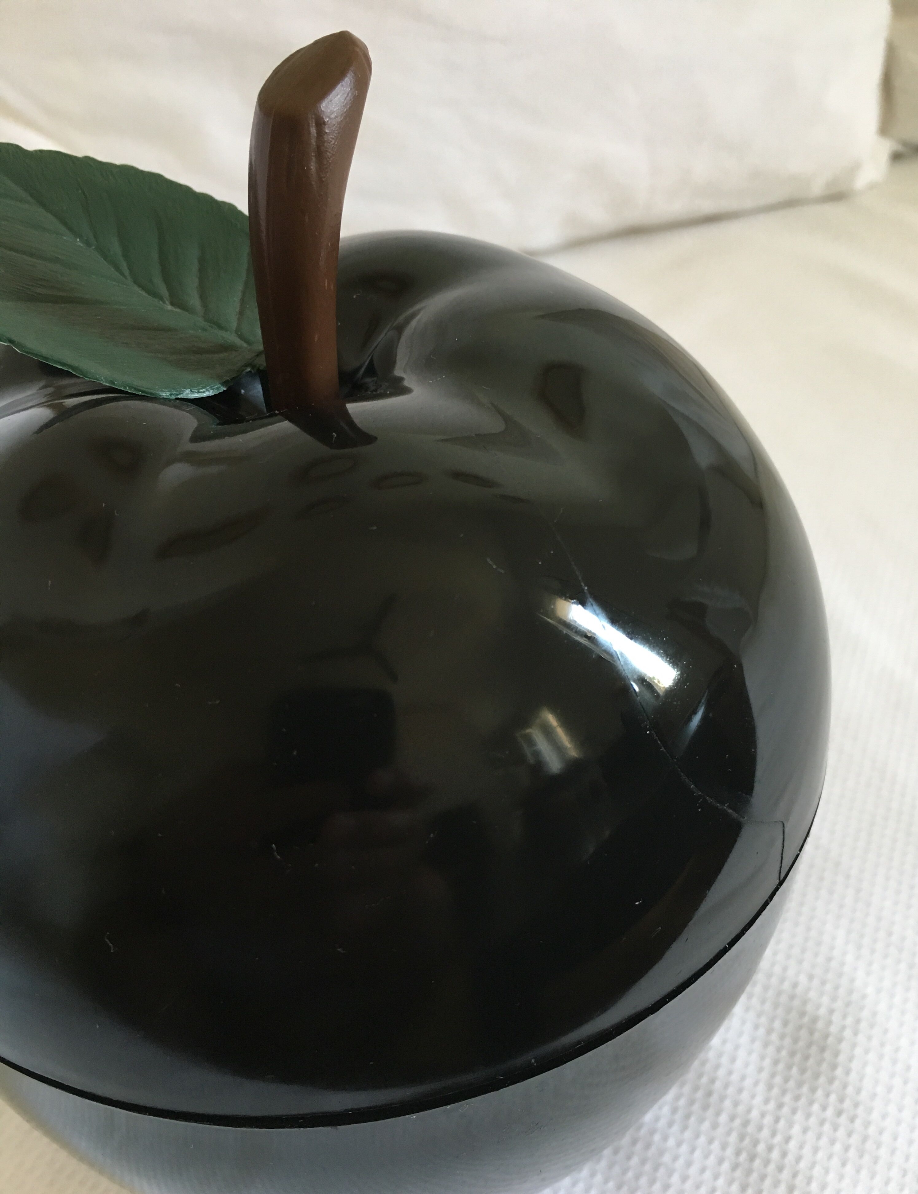 Rare vintage black apple ice bucket