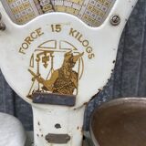 large grocer's scale Old Duchesne Vintage 1950