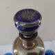 Carafe et 5 verres bleu cobalt décor or
années 1950